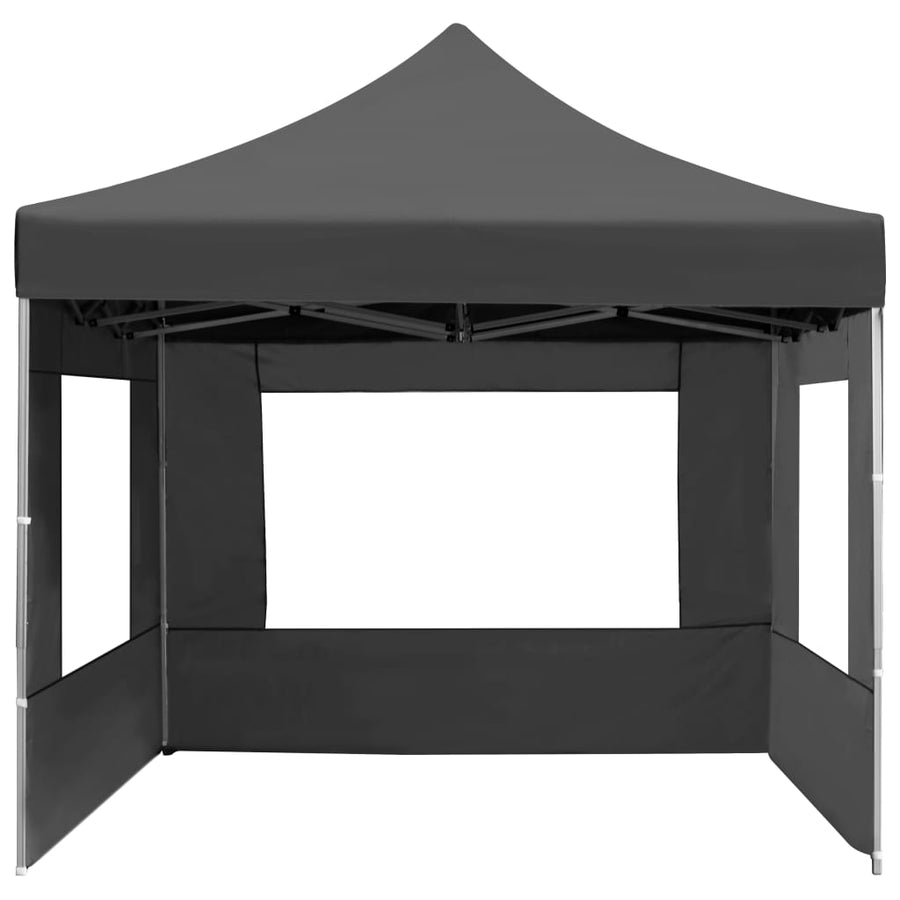 Professional Folding Party Tent with Walls 4.5x3 m Anthracite