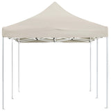 Professional Folding Party Tent Aluminium 6x3 m Cream - Top-Down View