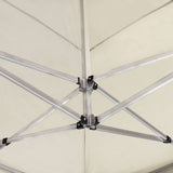 Professional Folding Party Tent Aluminium 6x3 m Cream - Close-Up Angle