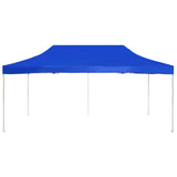 Professional Folding Party Tent Aluminium 6x3 m Blue - Side View