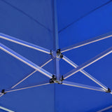 Professional Folding Party Tent Aluminium 6x3 m Blue - Close-Up Angle