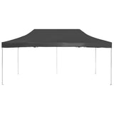 Professional Folding Party Tent Aluminium 6x3 m Anthracite - Side View