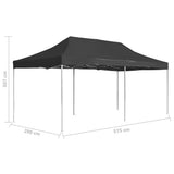 Professional Folding Party Tent Aluminium 6x3 m Anthracite