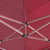 Professional Folding Party Tent Aluminium 6x3 m Wine Red - 45-Degree Angle
