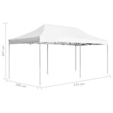 Professional Folding Party Tent Aluminium 6x3 m White - Low Angle