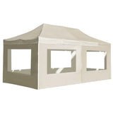 Professional Folding Party Tent with Walls Aluminium 6x3 m Cream