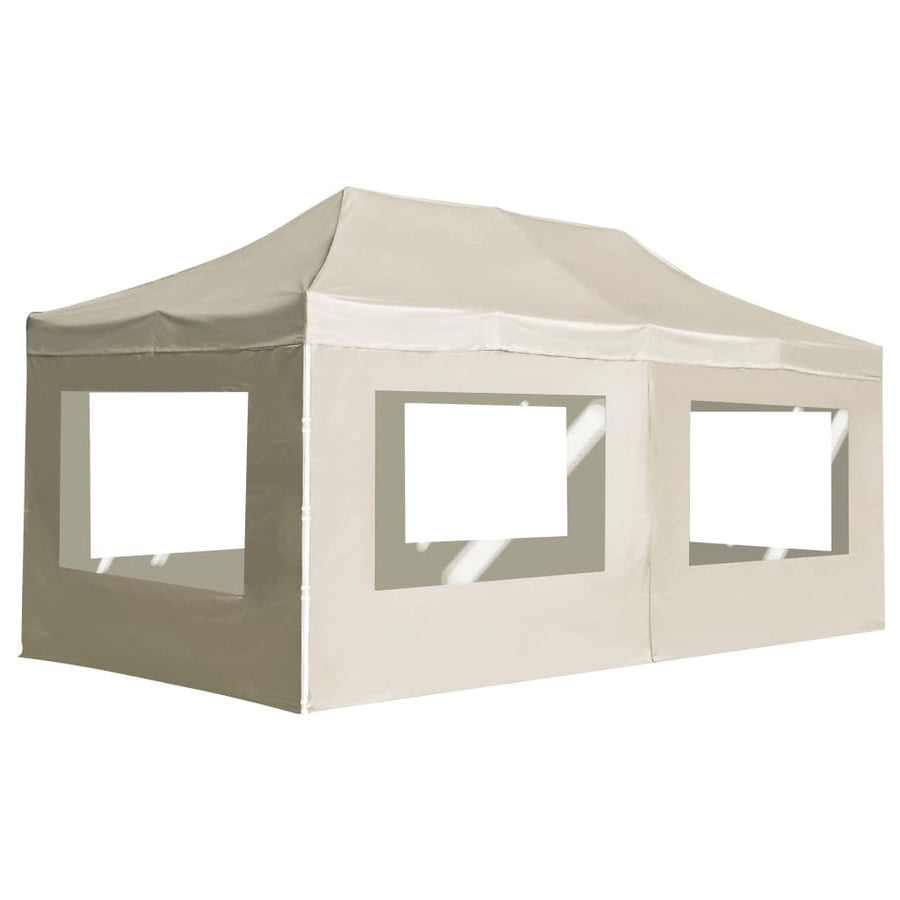 Professional Folding Party Tent with Walls Aluminium 6x3m Cream