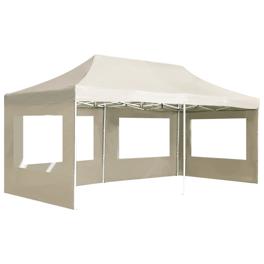 Professional Folding Party Tent with Walls Aluminium 6x3m Cream