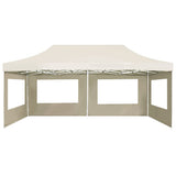 Professional Folding Party Tent with Walls Aluminium 6x3 m Cream - 45-Degree Angle