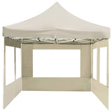 Professional Folding Party Tent with Walls Aluminium 6x3 m Cream - Close-Up Angle