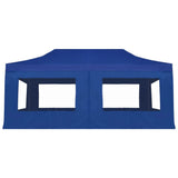 Professional Folding Party Tent with Walls Aluminium 6x3 m Blue