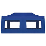 Professional Folding Party Tent with Walls Aluminium 6x3 m Blue
