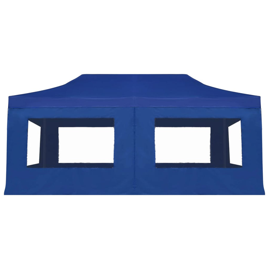 Professional Folding Party Tent with Walls Aluminium 6x3 m Blue