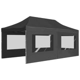 Professional Folding Party Tent with Walls Aluminium 6x3 m Anthracite - Side View