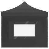 Professional Folding Party Tent with Walls Aluminium 6x3 m Anthracite - Rear View