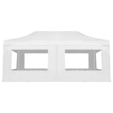 Professional Folding Party Tent with Walls Aluminium 6x3 m White - Top-Down View