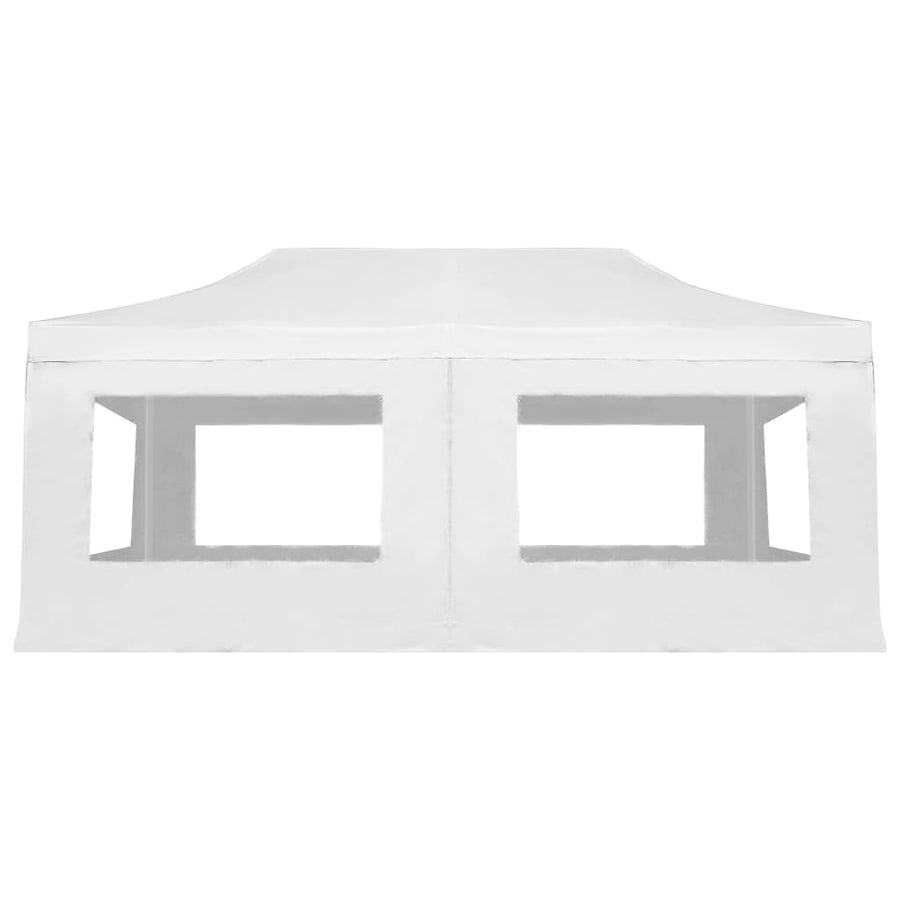 Professional Folding Party Tent with Walls Aluminium 6x3m White