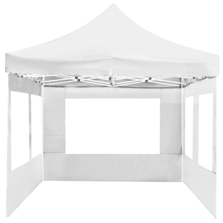Professional Folding Party Tent with Walls Aluminium 6x3m White
