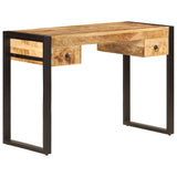 Desk with 2 Drawers 110x50x77 cm Solid Mango Wood - Extra Image