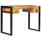 Desk with 2 Drawers 110x50x77 cm Solid Mango Wood