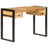 Desk with 2 Drawers 110x50x77 cm Solid Mango Wood - Extra Image
