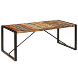Dining Table 200x100x75 cm Solid Reclaimed Wood