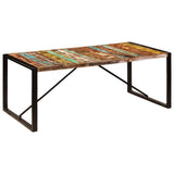 Dining Table 200x100x75 cm Solid Reclaimed Wood - Extra Image