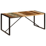 Dining Table 180x90x75 cm Solid Reclaimed Wood - Low Angle