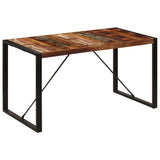 Dining Table 140x70x75 cm Solid Reclaimed Wood - Extra Image