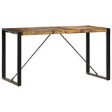 Dining Table 140x70x75 cm Solid Reclaimed Wood - Extra Image