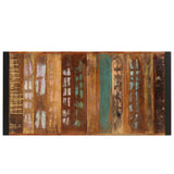 Dining Table 140x70x75 cm Solid Reclaimed Wood - Top-Down View