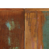 Dining Table 140x70x75 cm Solid Reclaimed Wood - Rear View