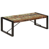 Coffee Table 120x60x40 cm Solid Reclaimed Wood - Close-Up Angle