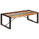 Coffee Table 120x60x40 cm Solid Reclaimed Wood - Low Angle