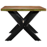 Dining Table 200x100x75 cm Solid Reclaimed Wood - Side View
