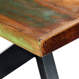 Dining Table 200x100x75 cm Solid Reclaimed Wood - Top-Down View