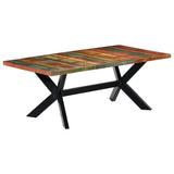 Dining Table 200x100x75 cm Solid Reclaimed Wood - Extra Image