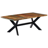 Dining Table 200x100x75 cm Solid Reclaimed Wood - Extra Image