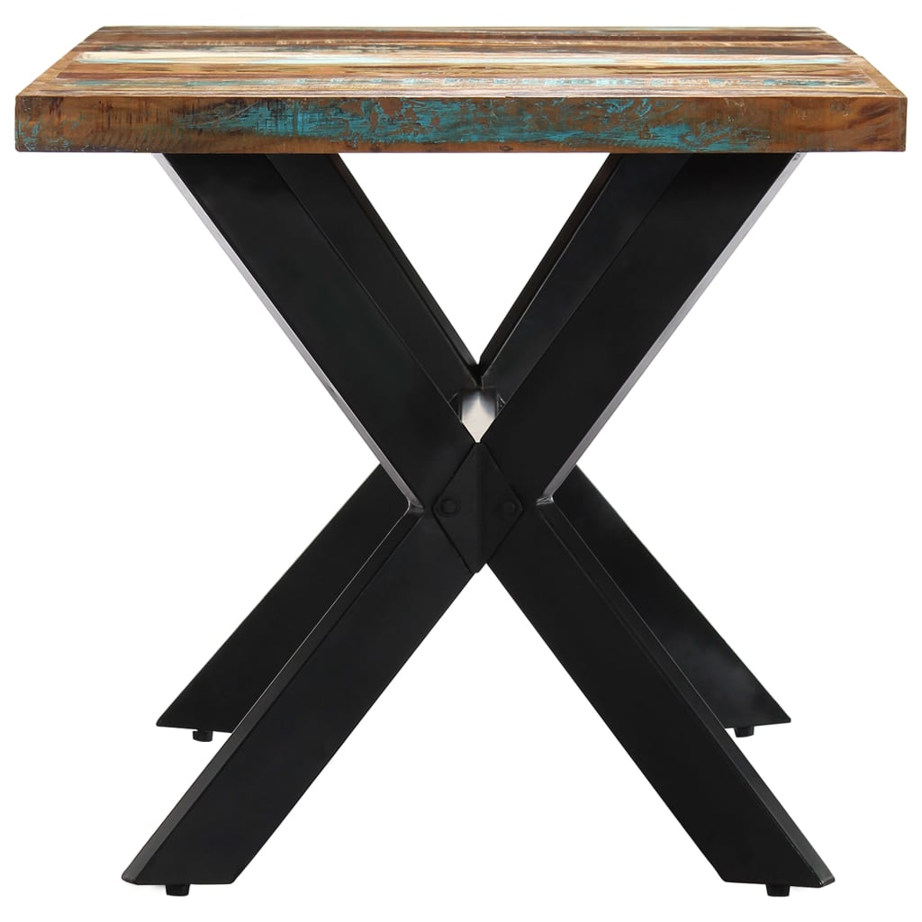 Dining Table 160x80x75 Cm Solid Reclaimed Wood