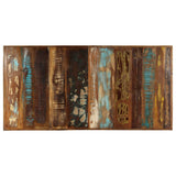 Dining Table 160x80x75 Cm Solid Reclaimed Wood - Top-Down View