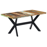 Dining Table 160x80x75 Cm Solid Reclaimed Wood - Extra Image