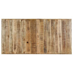 Dining Table 140x70x75 cm Solid Rough Mango Wood