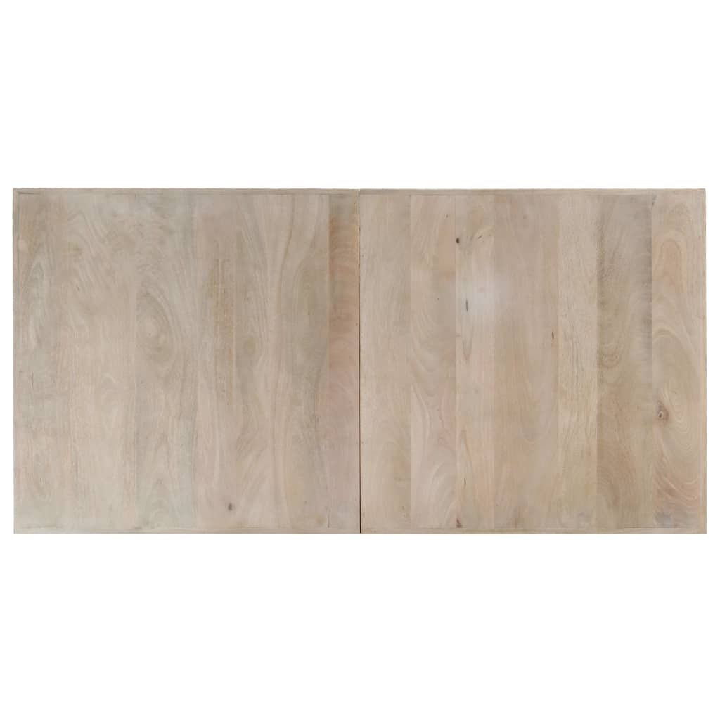 Dining Table 140x70x75 Cm Solid Bleached Mango Wood