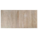 Dining Table 140x70x75 Cm Solid Bleached Mango Wood - Rear View
