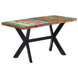 Dining Table 140x70x75 cm Solid Reclaimed Wood - Extra Image