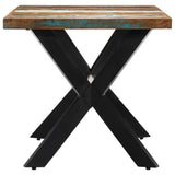 Dining Table 140x70x75 cm Solid Reclaimed Wood - Side View