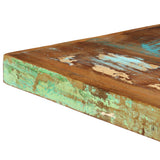 Dining Table 140x70x75 cm Solid Reclaimed Wood - Rear View