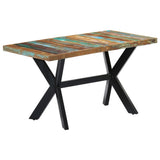 Dining Table 140x70x75 cm Solid Reclaimed Wood - Extra Image