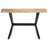 Dining Table 120x60x75 cm Solid Rough Mango Wood