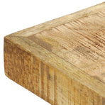 Dining Table 120x60x75 cm Solid Rough Mango Wood